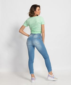 CALÇA BIOTIPO JEANS FEMININA RETA MIDI REF.27423