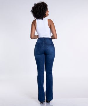 CALÇA BIOTIPO JEANS FEMININA FLARE CHAPA BARRIGA REF.30019