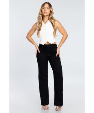 CALÇA BIOTIPO SARJA FEMININA WIDE LEG PETIT REF.30517